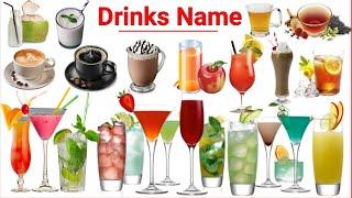 Drink Name | Drinks name | Drinks Vocabulary | Drinks name in Hindi & English