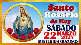 SANTO ROSARIO DE HOY SABADO 22 DE MARZO DE 2025  Misterios GOZOSOS  SANTO ROSARIO MEDITADO 