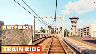 Suburban Train Ride Through The Whole City | Vanilla Cities Skylines Last Angeles