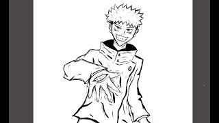 Speed Drawing- ITADORI YUJI | Jujutsu Kaisen