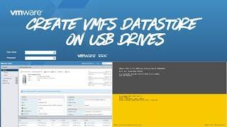 VMWare ESXi 7.0 - How to Create VMFS Datastore on USB drives