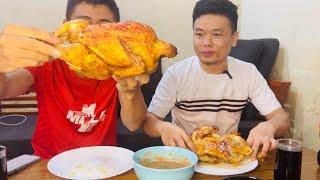 3 kilo Whole chicken eating challenge @Yaolu.