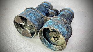 Antique Rusty Binoculars Restoration | 100 Years Old