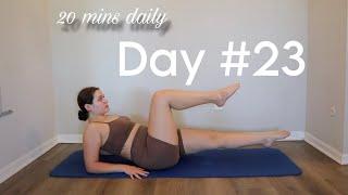 Day #23 20 Mins Daily 30 Day Workout Challenge - Arms 21 Mins At Home No Equipment