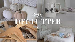 Cozy Fall  Coffee ️ Declutter Vlog \\ Tradwife Trend?  Dresses, makeup vanity, new dog routine