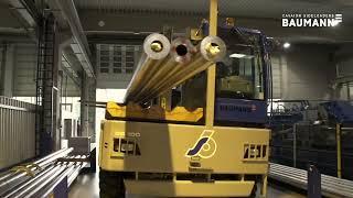 Baumann sideloaders with grooved bearers for steel applications