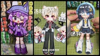 How to make paper dolls Gacha moving - OC | DIY | Draw so easy Anime #2