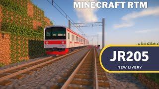 JR 205 New livery - Minecraft Real Train Mod (RTM)