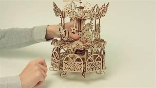 "Unboxing Carousel" - Wood Trick wood model kit for adults