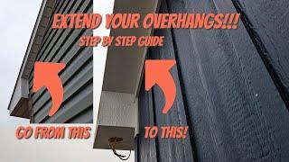 How To Extend Gable Overhangs - Step By Step