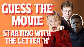 Guess The Movie starting with the Letter 'H' Picture Quiz | Test your Film Knowledge (50 Questions)