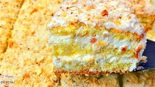 You will cook this cake every day! Rafaello cakeCoconut cake in 15 minutesSimple recipe!