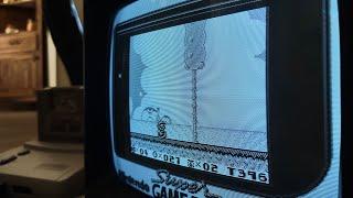 Super Game Boy on CRT. Super Mario Land 6 golden coins.  Kirby