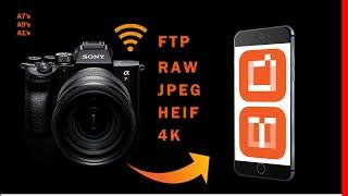 Sony FTP Transfer (RAW to smartphone included)