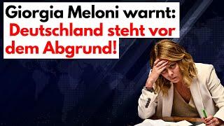 „Was die Deutschen nicht hören wollen   “ – Giorgia Meloni spricht Klartext!