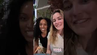 Join Caity and Dominique for yoga Class on Saturday‍️#caitylotz #yoga #legendsoftomorrow