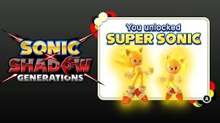 Sonic Generations (Switch) - How To Unlock SUPER SONIC (+ Gameplay)