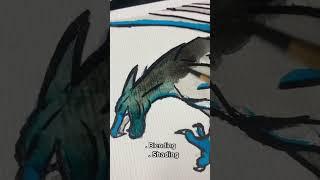 Pebeo Ink vs. Sumi Drawing Ink (Daiso)  .. #shorts #youtubeshorts