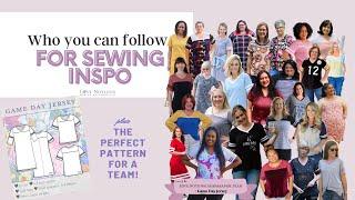 Who to follow for sewing online - and the ultimate sewing pattern for a team!