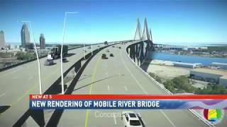 New rendering of Mobile River Bridge & Bayway Project - NBC 15 News, WPMI