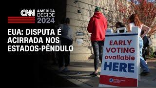 EUA: Disputa é acirrada nos estados-pêndulo | CNN PRIME TIME