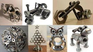 Nut And Bolt Craft Ideas / Scrap Metal Art Ideas