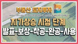 지가상승 시점 단계 알아보기!!