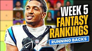 Week 5 Fantasy Football Rankings & Tiers | Running Backs Start/Sit Lineup Advice (2024)