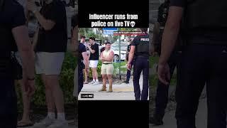 Police capture influencer on live TV