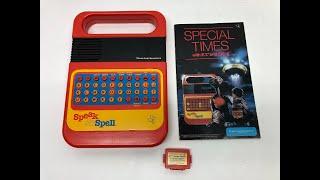 Vintage Texas Instruments Speak & Spell E.T. Movie Fantasy Module cartridge DEMO + HOW to LOAD