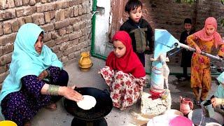 Traditional food cooking by grandma | Cooking Naan | Village life | Rural Life |  Village food