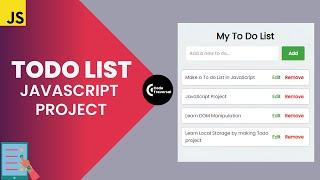 Learn how to make a To-do List using HTML CSS and JavaScript