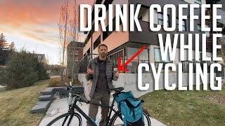 The best way to carry a coffee on your bike commute. I tried 12 different methods.