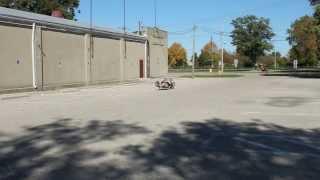 First ride on a recumbent lowracer