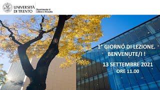 1° giorno di lezione. Benvenute/i!