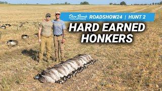 28 HONKERS, 2 GUYS: Late-Night Permission Fuels Close Range Goose Hunting Chaos | ROADSHOW24 HUNT 2