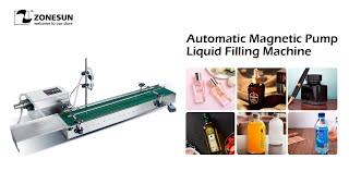 How To Use Automatic Magnetic Pump Liquid Filling Machine With Conveyor