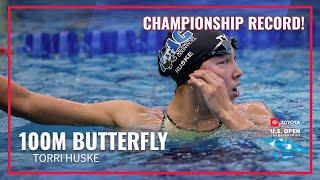 Torri Huske Takes Down Championship Record in 100M Butterfly | 2023 Toyota U.S. Open