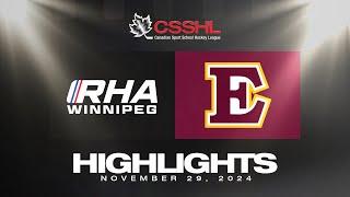 RHA Winnipeg vs Edge School U18 Prep 11/29 | CSSHL Highlights 2024-25
