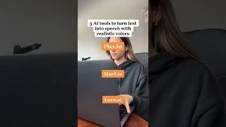 Turn text into speech with these AI tools  #AITOOLS #Marketingtools #creatorkit