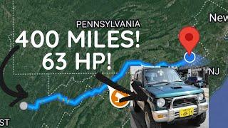 400 MILE ROAD TRIP IN A KEI CAR! (Bringing My Pajero Mini Home)