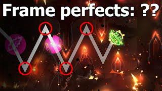 Cobwebs with Frame Perfects counter — Geometry Dash