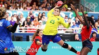 Brazil impresses with dominant opening win over Spain in handball | Paris Olympics | NBC Sports