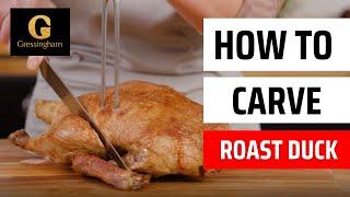 How to carve a whole roast duck by Gressingham Duck