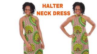 DIY HALTER NECK tutorial | How to make Halter Neck Dress