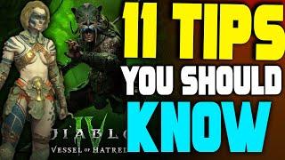 11 Tips EVERY Diablo 4 Player Should Know For Vessel Of Hatred