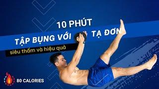 10 Phút Tập Bụng Siêu Săn Cứng với Tạ Đơn