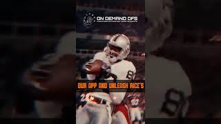 Jerry Rice - Available in On Demand DFS Fantasy Football Contests #fantasyfootball #fantasysports