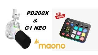 Microphone Giveaway | Maono Gaming and Streaming Bundle PD200X & G1 NEO Review