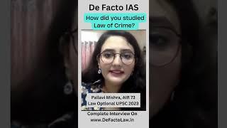Cracking the Law of Crimes: Effective Study Techniques for Criminal Law Success #upsc #lawstudies